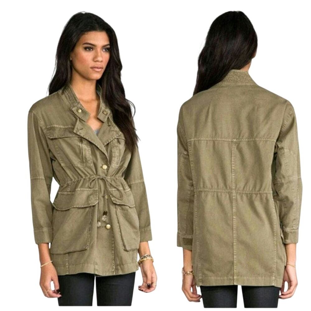 Current Elliot Revolve The Military Parka Army Green Utility Field Jacket Size 2